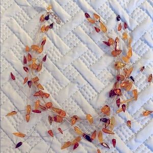 Stunning Amber necklace - sterling silver - unique